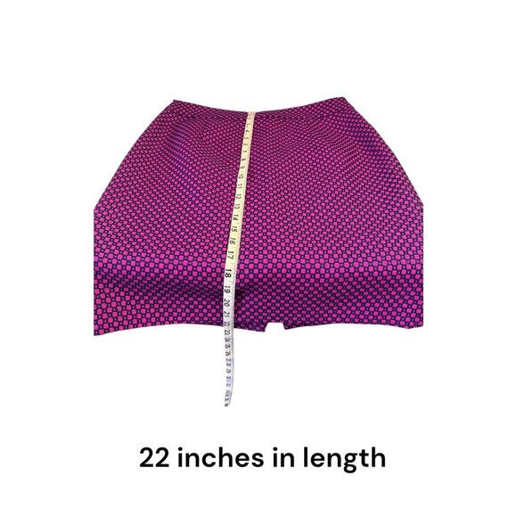 Banana Republic Womens Fuchsia Geometric Pencil Skirt Size 8 Polyester & Acetate - Picture 7 of 7